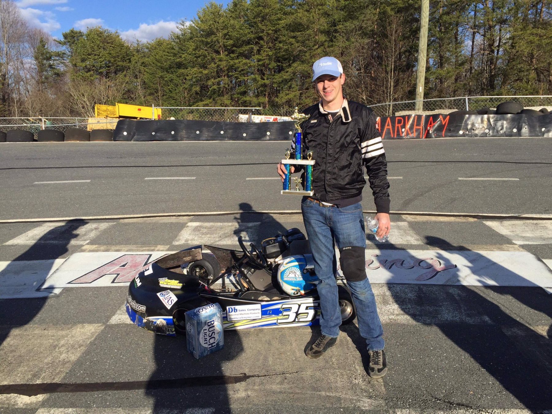 Joey Gase Snags Trophy in DNQ Karting Series Race at AAR Speedway