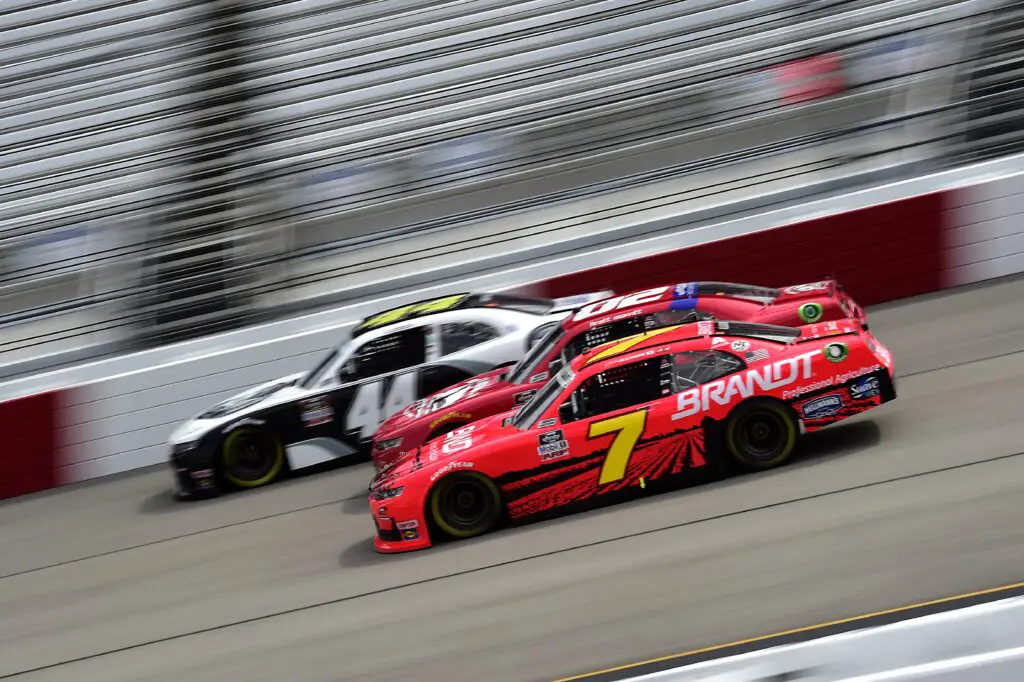 Justin Allgaier Continues Recent Hot Streak With Stage 1 Win At Bristol 