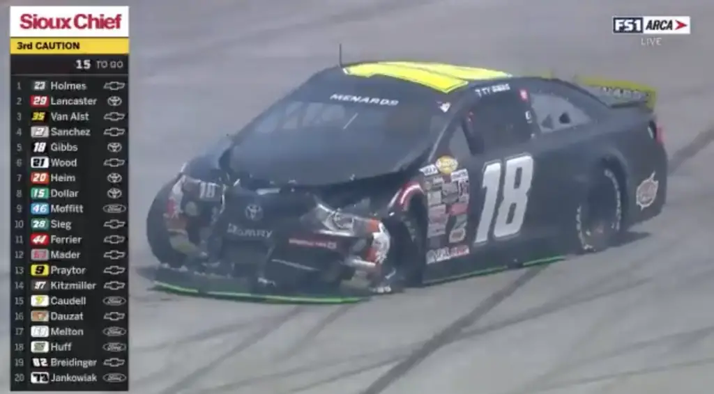 Video: Ty Gibbs, Greg Van Alst Wreck Out Of Talladega Arca Race 