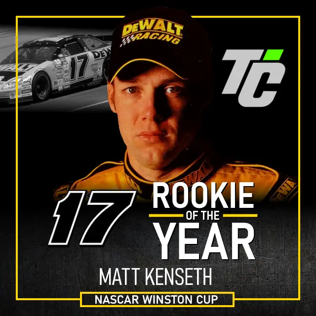 Matt Kenseth 2000 NASCAR Winston Cup Rookie of the Year