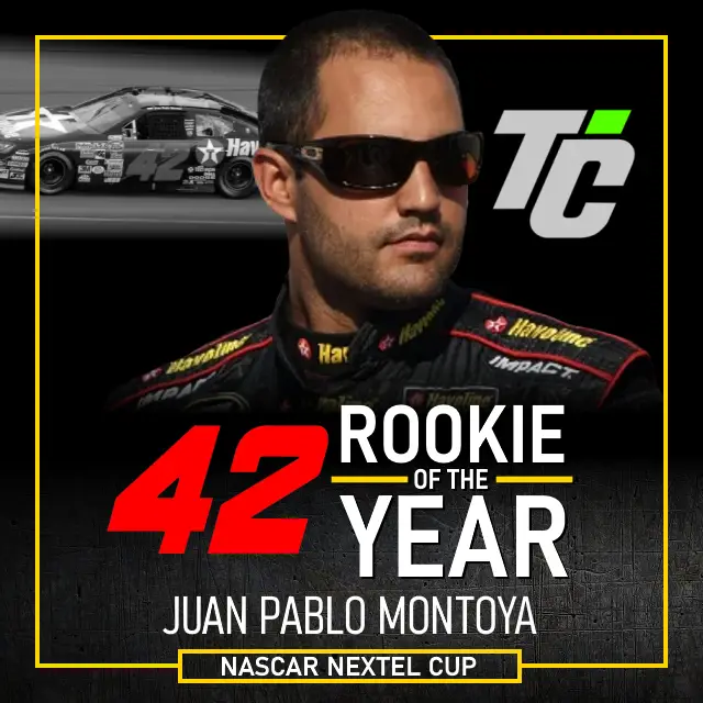 Juan Pablo Montoya 2007 NASCAR Nextel Cup Rookie of the Year
