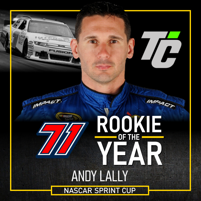 Andy Lally 2011 NASCAR Sprint Cup Rookie of the Year