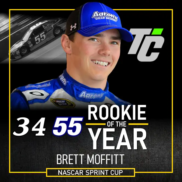 Brett Moffitt 2015 NASCAR Sprint Cup Rookie of the Year