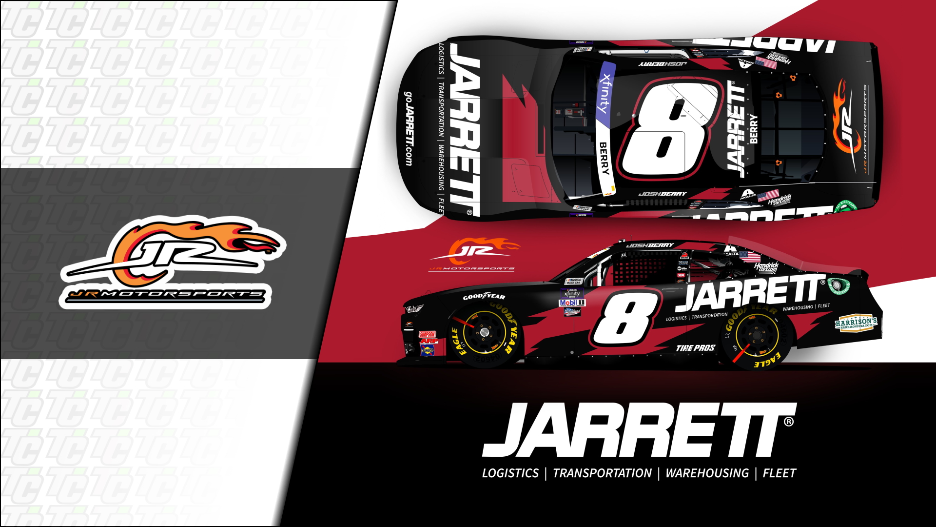 Josh Berry Jarrett paint scheme 2022 JR Motorsports