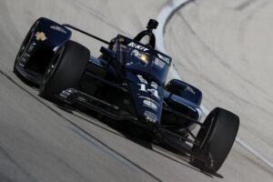 Kyle Kirkwood ended fastest in rookie testing at Texas.