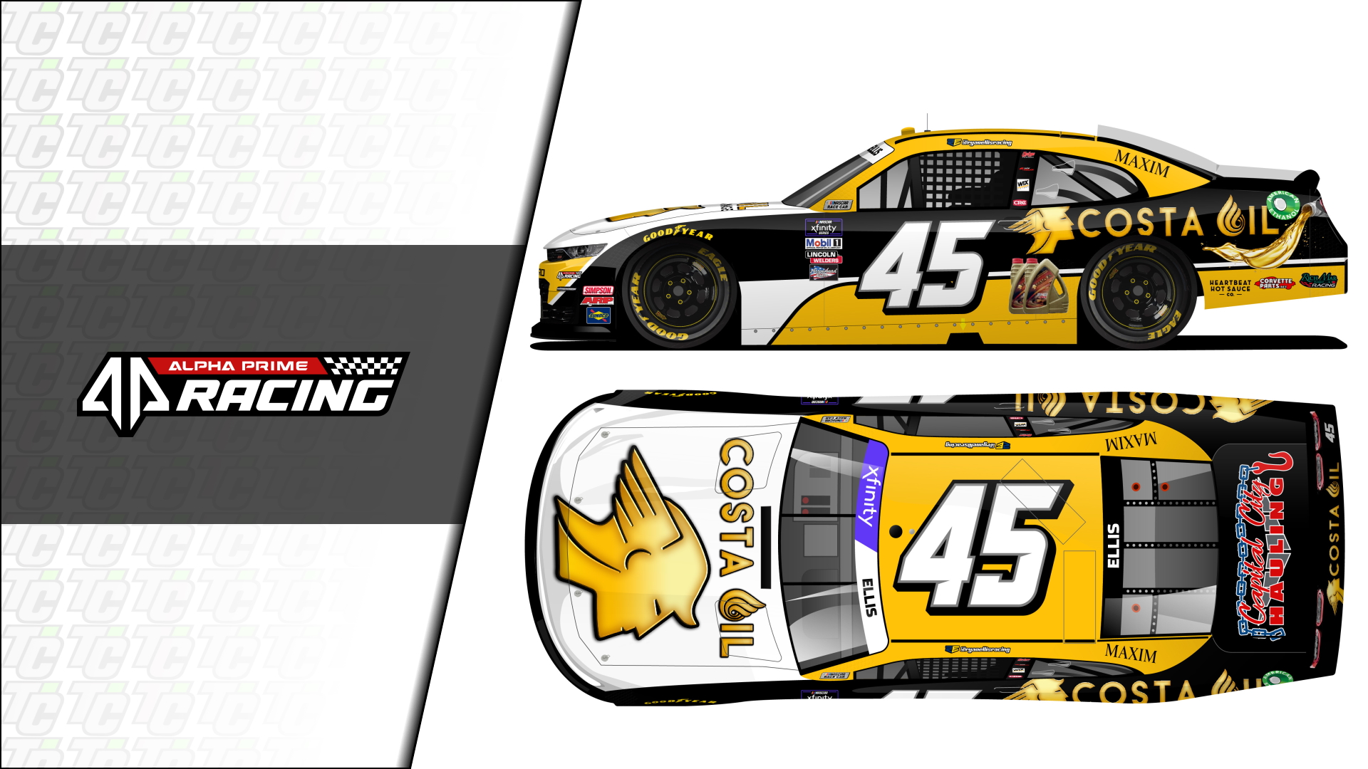 Ryan Ellis Costa Oil sponsorship NASCAR Xfinity Series Alpha Prime Racing Dover