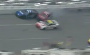 Daniel Hemric Chase Briscoe Talladega crash