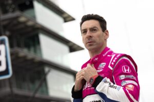 Simon Pagenaud during the Open Test at Indianapolis Motor Speedway.