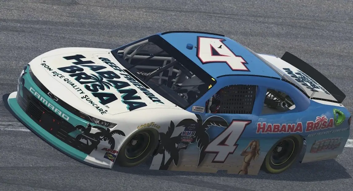 Bayley Currey Habana Brisa paint scheme 2022 NASCAR Xfinity Series