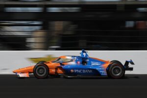 Scott Dixon paces opening practice for the Indy 500.