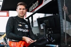 Will Power sits on pit-road at the Barber Motorsports Park.