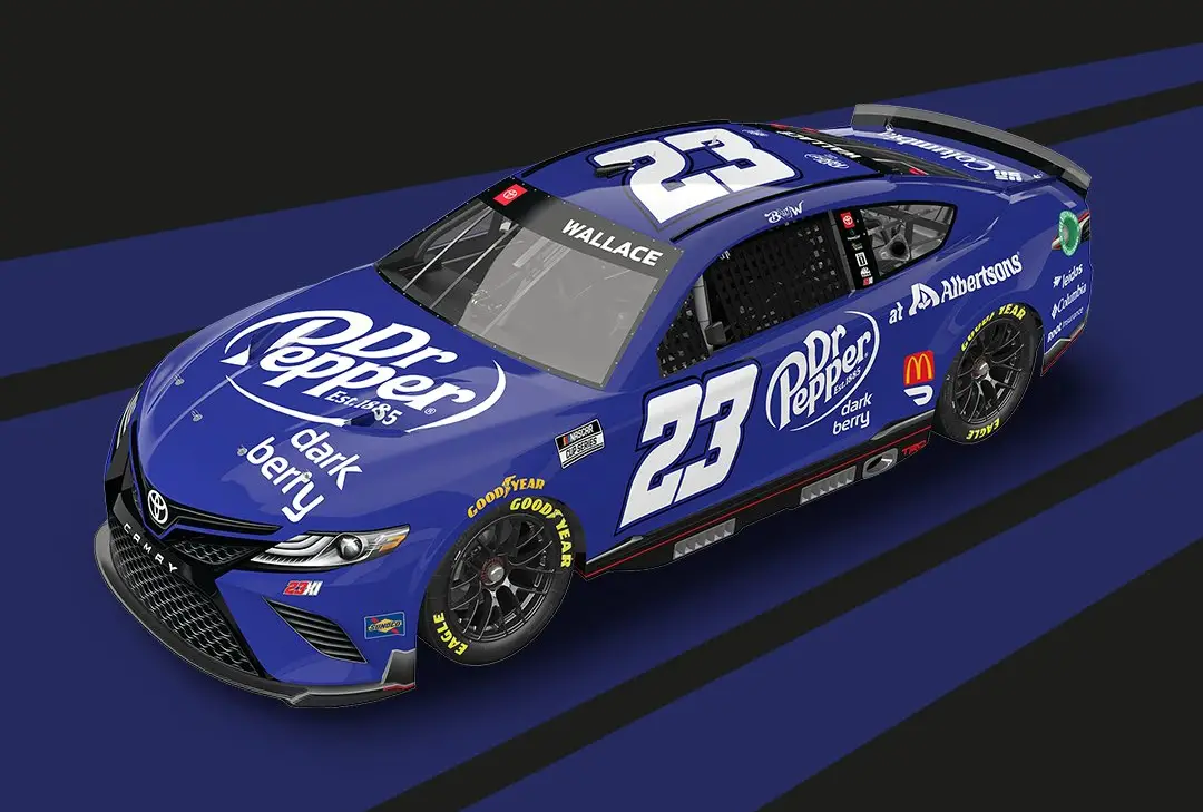Bubba Wallace Dr. Pepper Dark Berry paint scheme 2022 NASCAR Cup Series All-Star Race at Texas