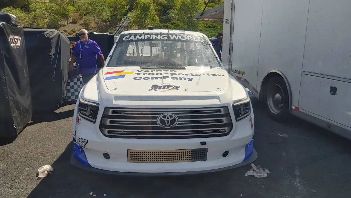 Stefan Parsons G2G Racing No. 47 truck Travis McCullough drug test Sonoma Raceway