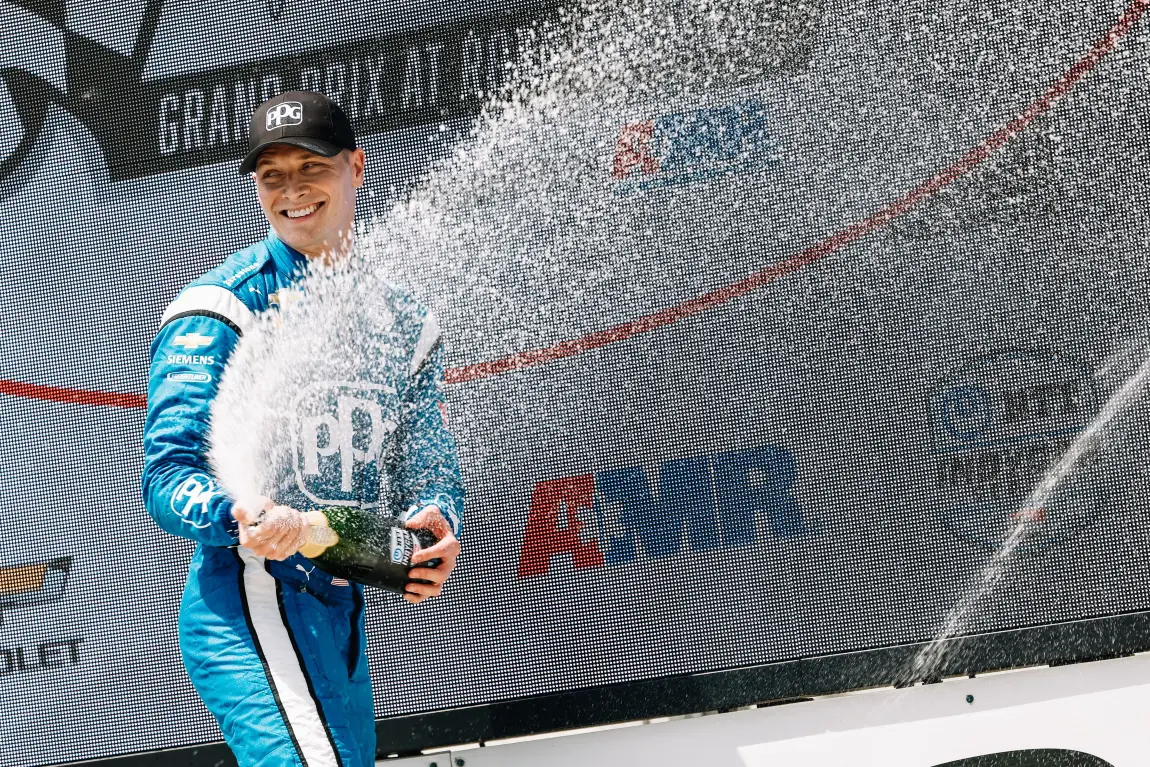 Josef Newgarden claimed his third win of 2022 at Road America.