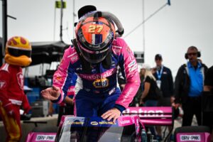 Alexander Rossi pulled a trick out of Josef Newgarden's playbook to win pole for the Sonsio Grand Prix at Road America.
