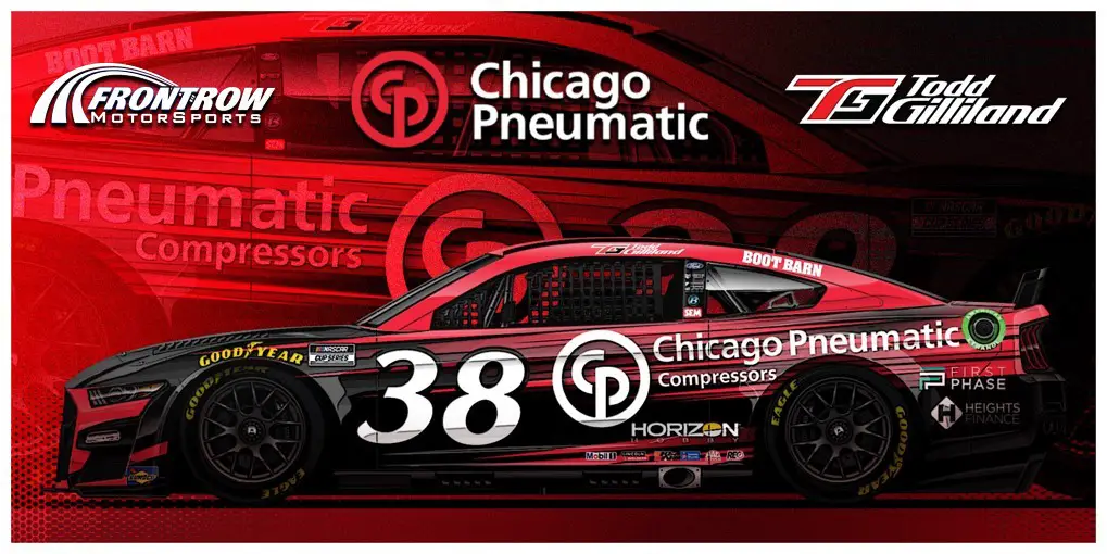 Todd Gilliland Front Row Motorsports Chicago Pneumatic sponsorship 2022