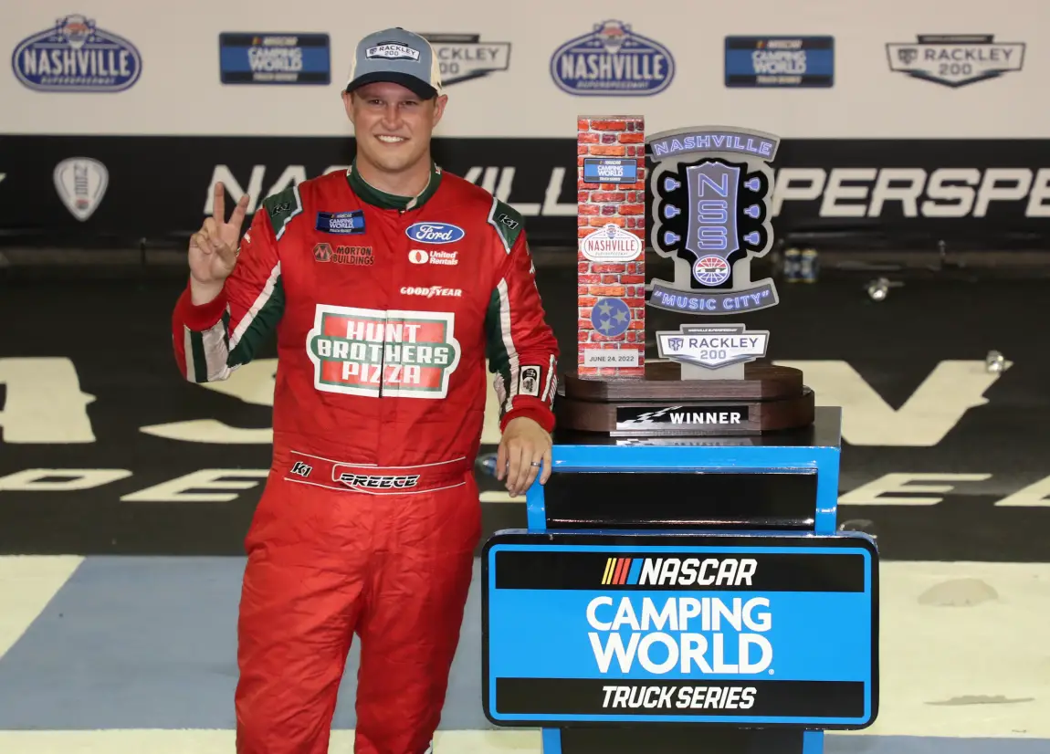 Ryan Preece win Nashville Superspeedway NASCAR Trucks 2022