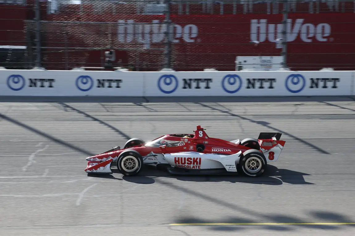 Marcus Ericsson at Iowa Speedway in 2022.