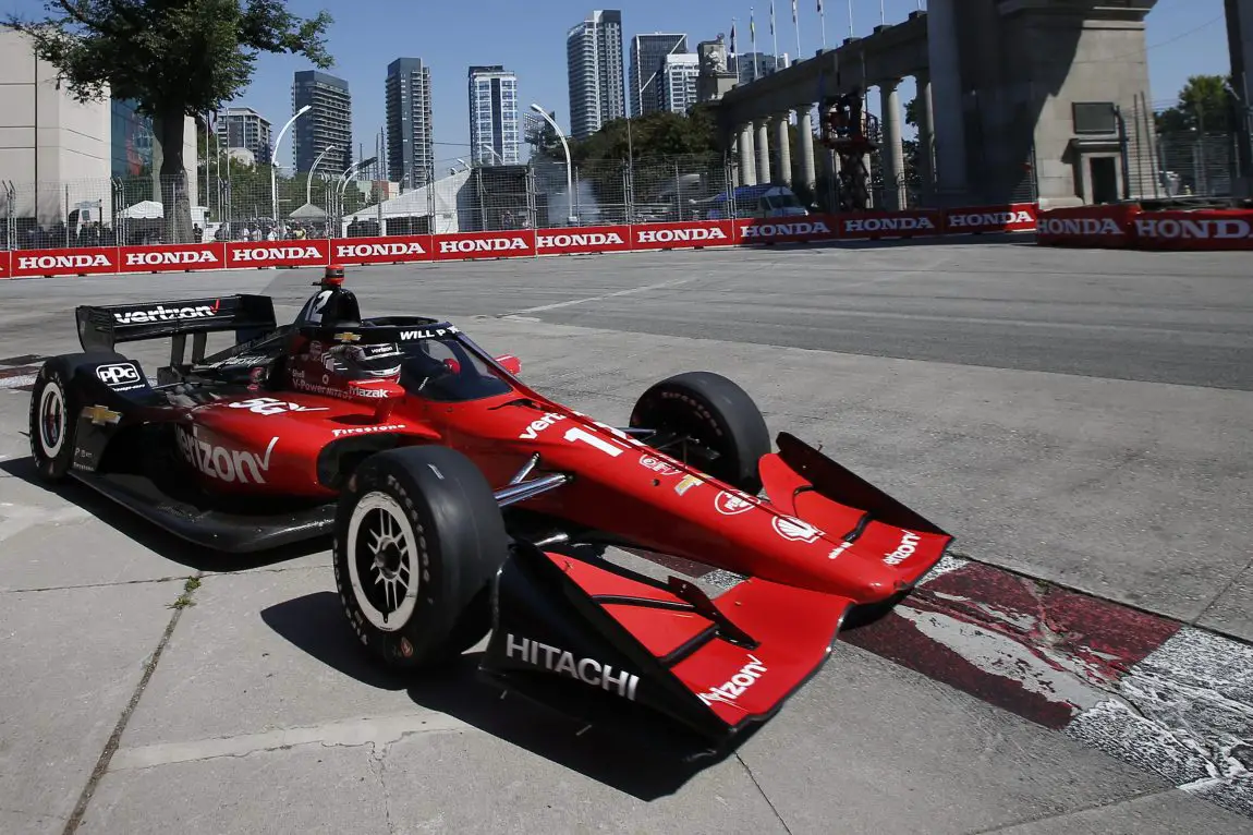 Will Power practicing at the 2022 Honda Indy Toronto