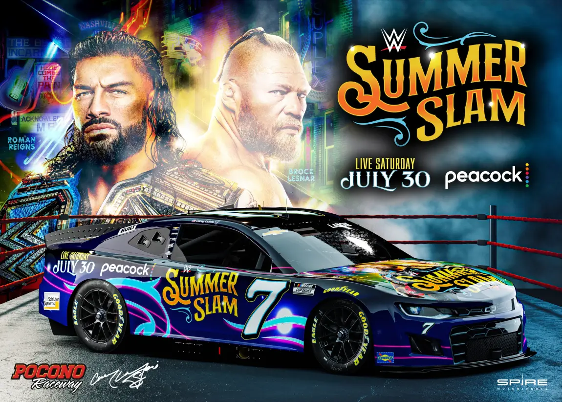 Corey LaJoie WWE Summer Slam car