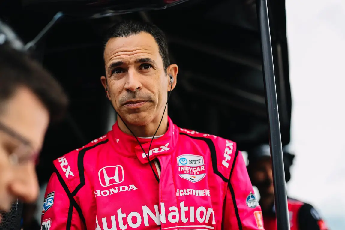 Helio Castroneves early in the 2022 IndyCar season.