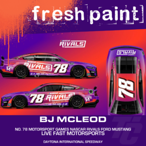 BJ McLeod NASCAR Rivals Nintendo Switch Paint Scheme Daytona 2022
