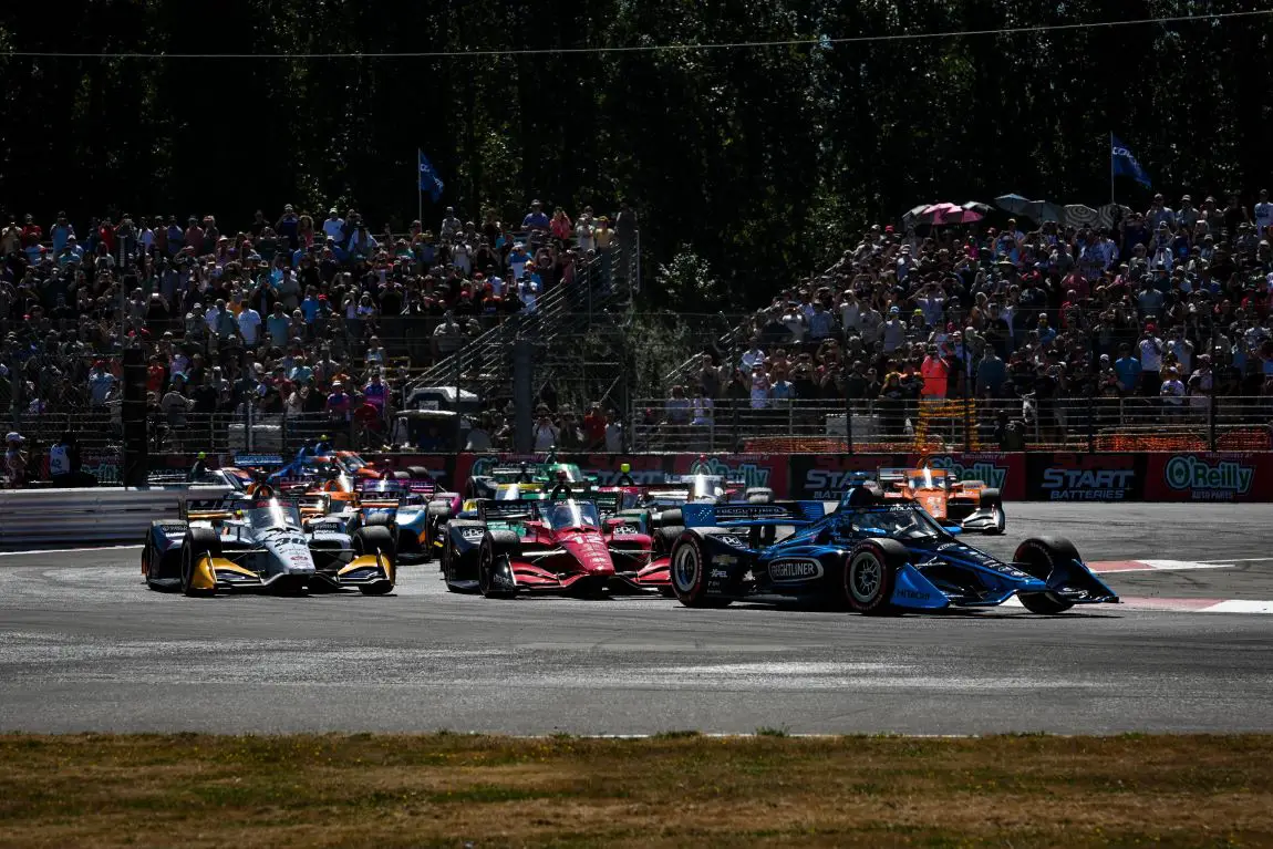 The start of the 2022 Grand Prix of Portland
