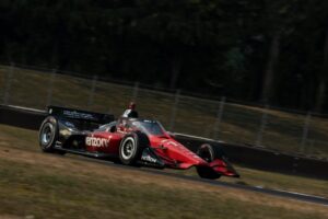 Will Power practices ahead of the 2022 Grand Prix of Portland at Portland International Raceway.