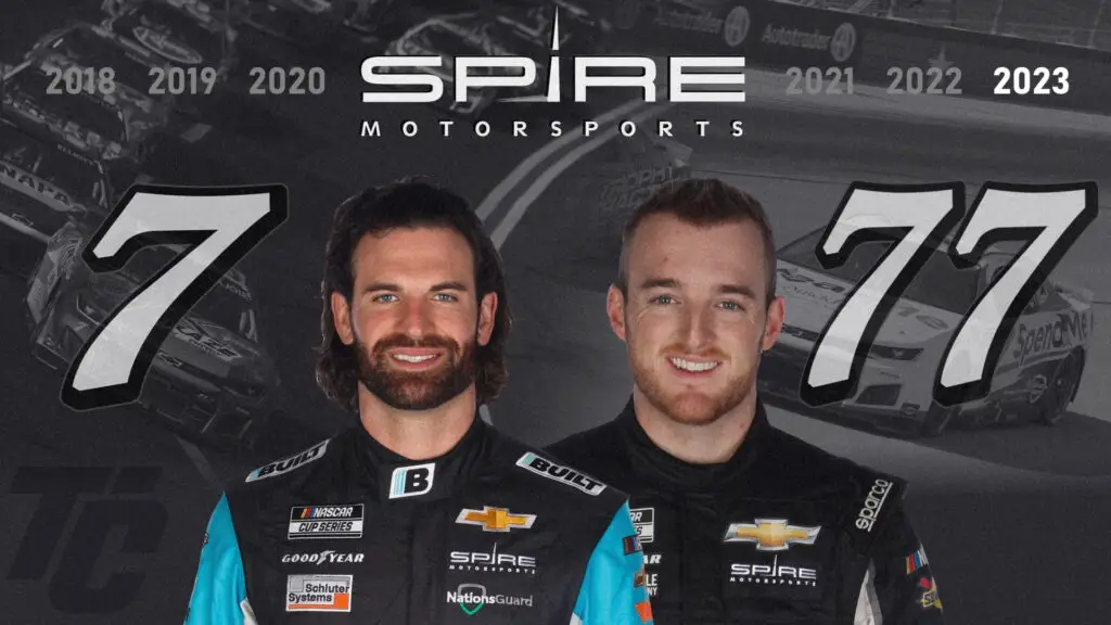 Corey LaJoie Ty Dillon Spire Motorsports 2023 NASCAR Cup Series drivers
