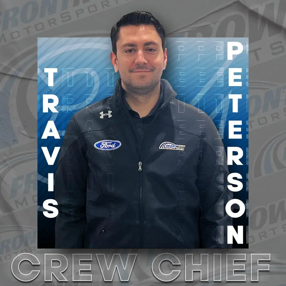 Travis Peterson Front Row Motorsports crew chief 2023