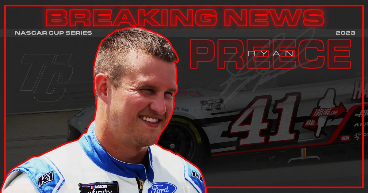 Ryan Preece Stewart-Haas Racing 2023 NASCAR Cup Series