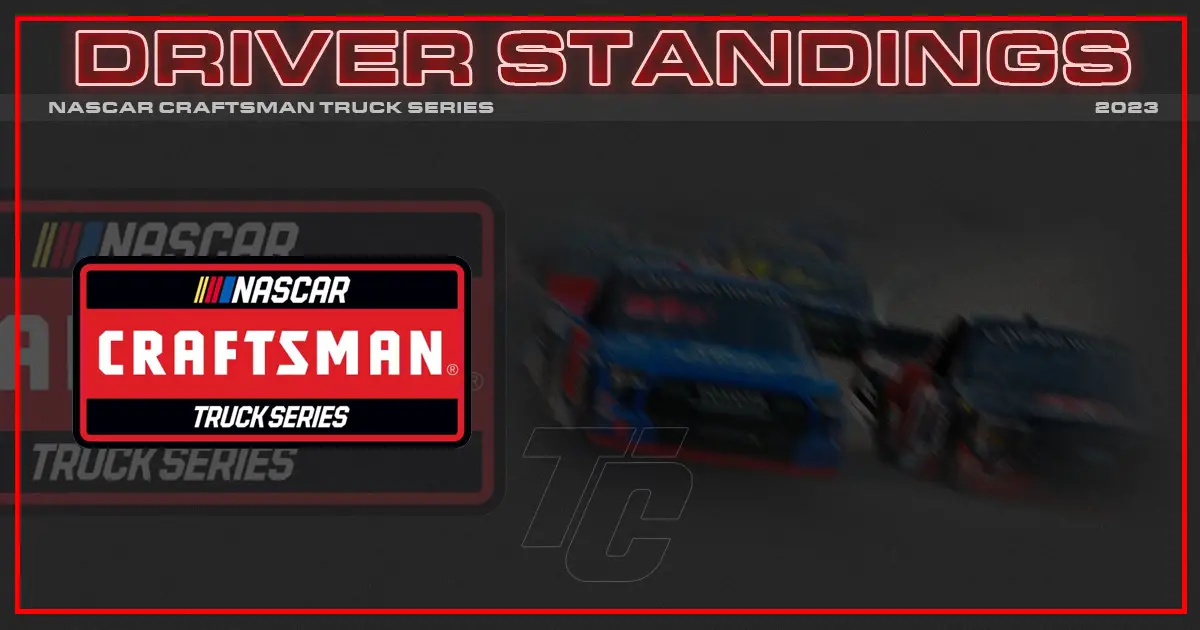 2023 NASCAR Craftsman Truck Series driver point standings