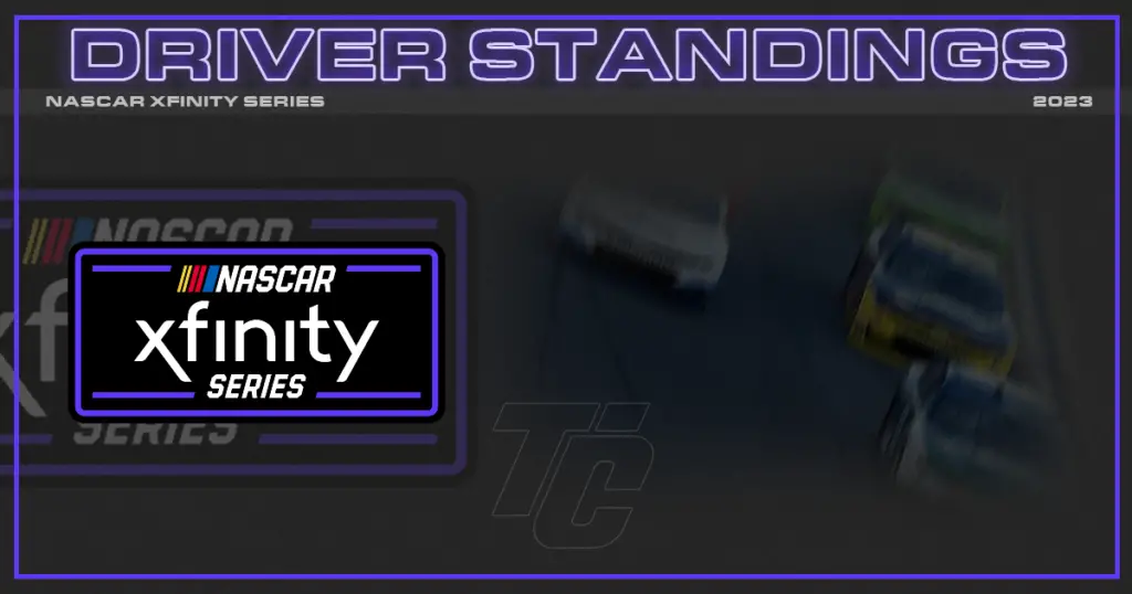 2023 NASCAR Xfinity Series Driver Point Standings