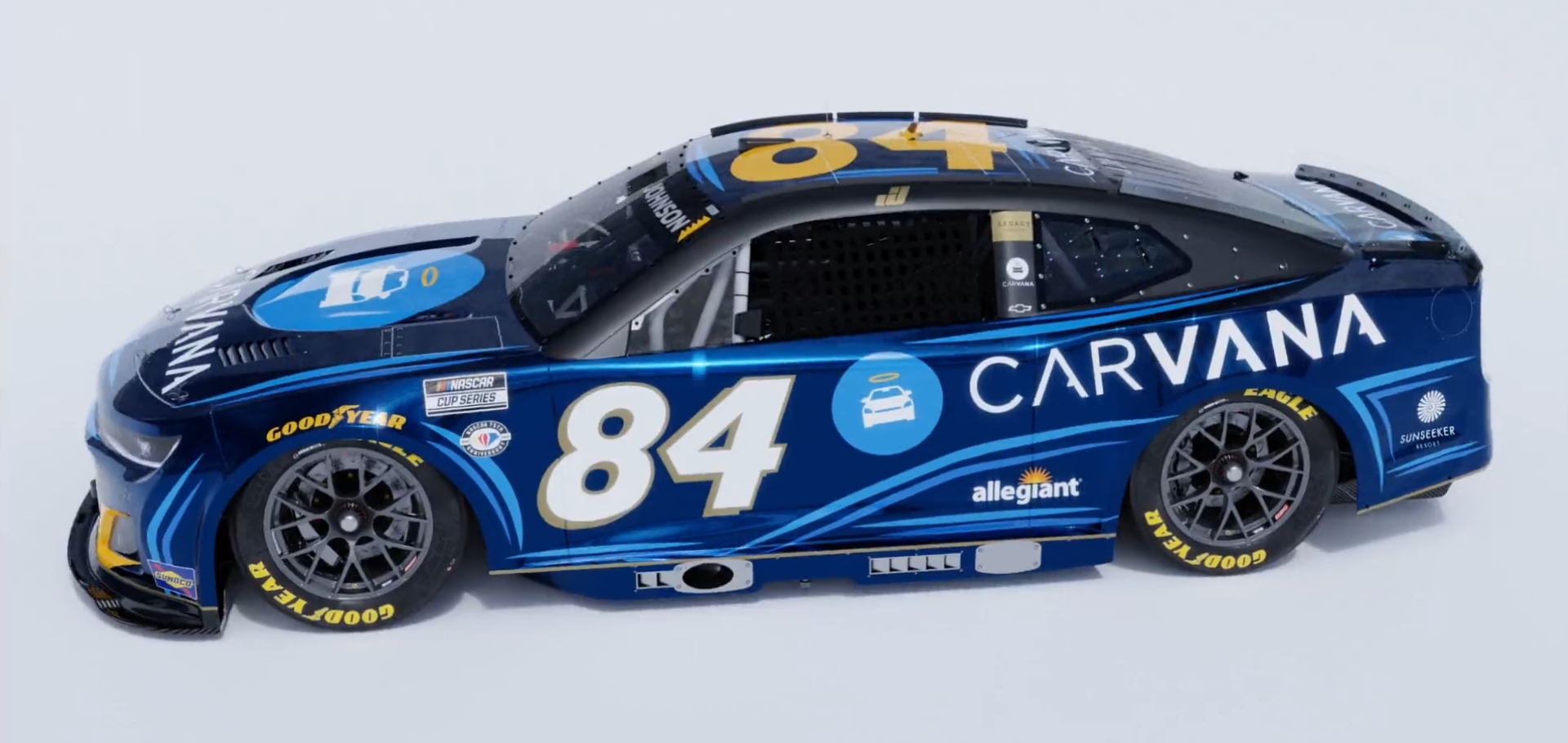 LEGACY Motor Club paint schemes 2023 Carvana Jimmie Johnson NASCAR Cup Series