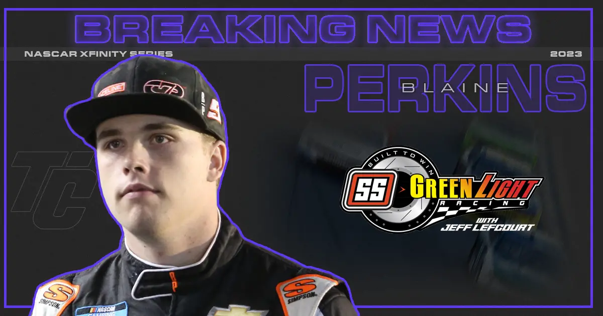 Blaine Perkins SS Green Light Racing 2023 NASCAR Xfinity Series