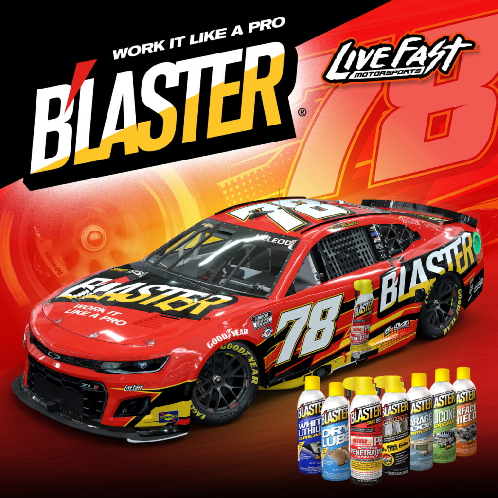 B'laster Sponsoring Live Fast, BJ McLeod In Nine Races In 2023