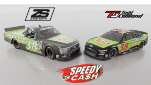 Speedy Cash NASCAR sponsorship Todd Gilliland Zane Smith Front Row Motorsports 2023