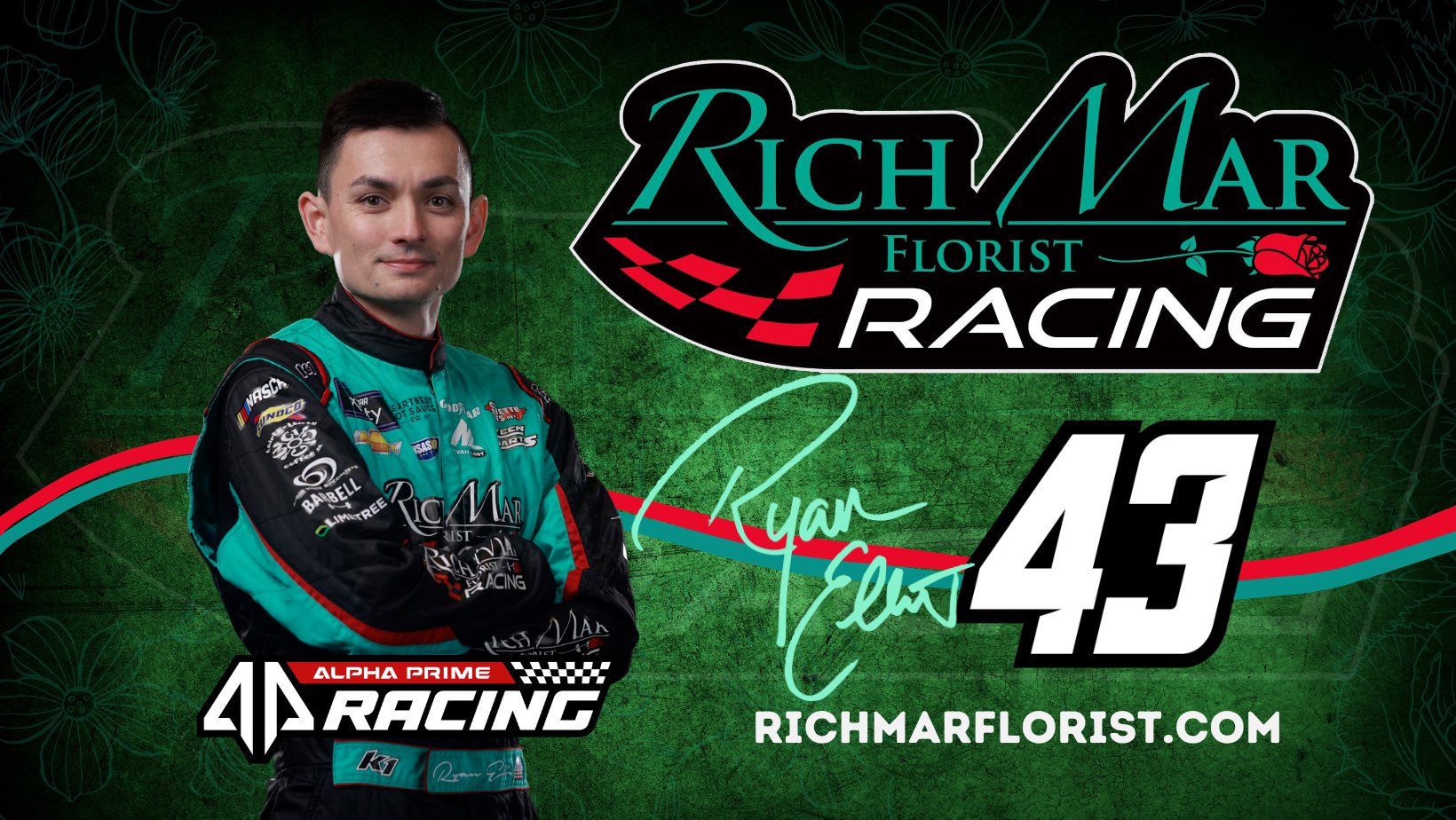 Ryan Ellis Alpha Prime Racing Rich Mar Florist NASCAR Xfinity Series