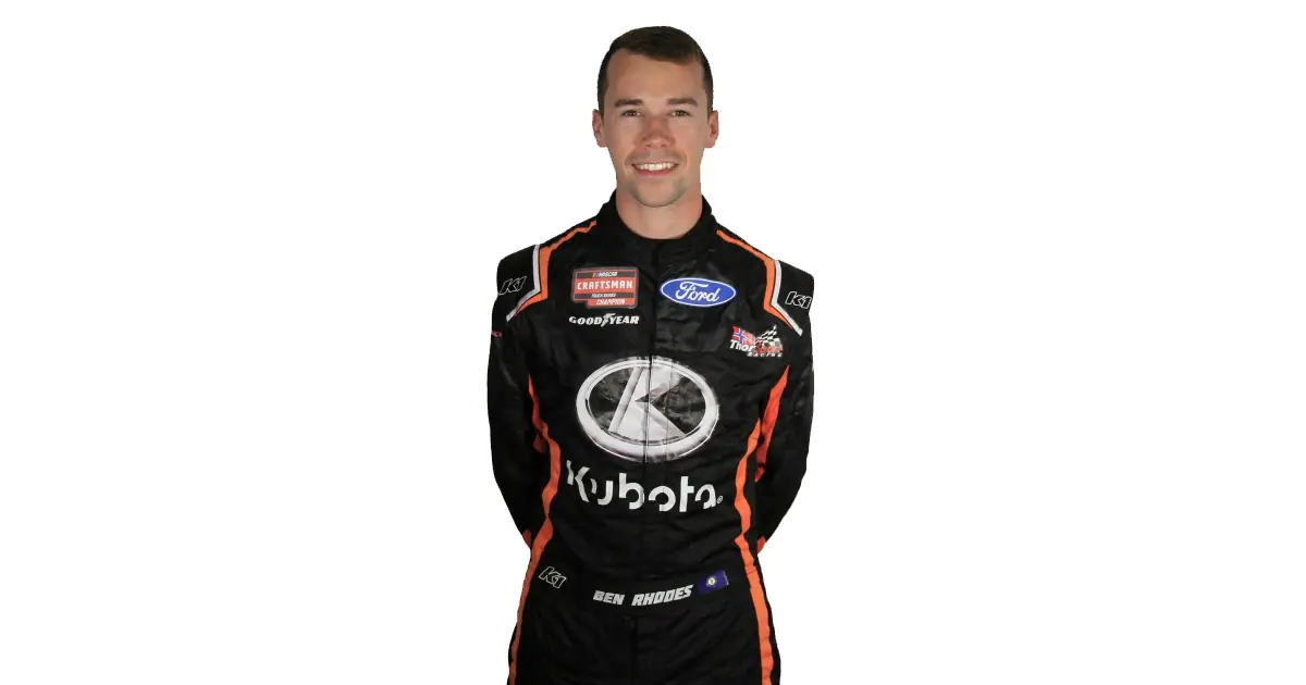 Ben Rhodes 2023 sponsors Kubota NASCAR ThorSport Racing sponsors 2023