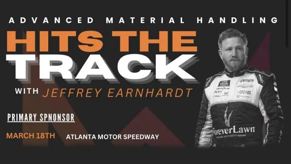 Jeffrey Earnhardt 2023 sponsors Advanced Material Handling Systems Alpha Prime Racing 2023 NASCAR Xfinity Series