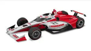 A rendering of Katherine Legge's entry into the 2023 Indianapolis 500.