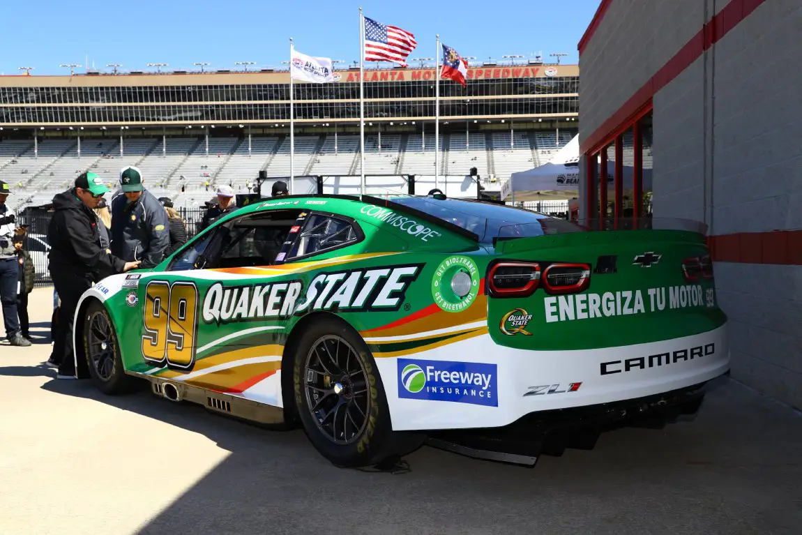 Daniel Suárez Quaker State sponsorship 2023 NASCAR Cup Series trackhouse racing