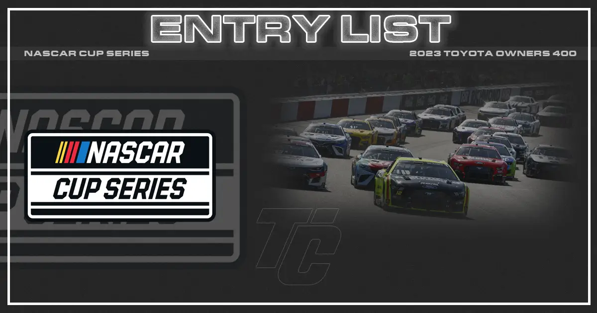 NASCAR cup entry list toyota owners 400 entry list NASCAR Cup richmond entry list entries