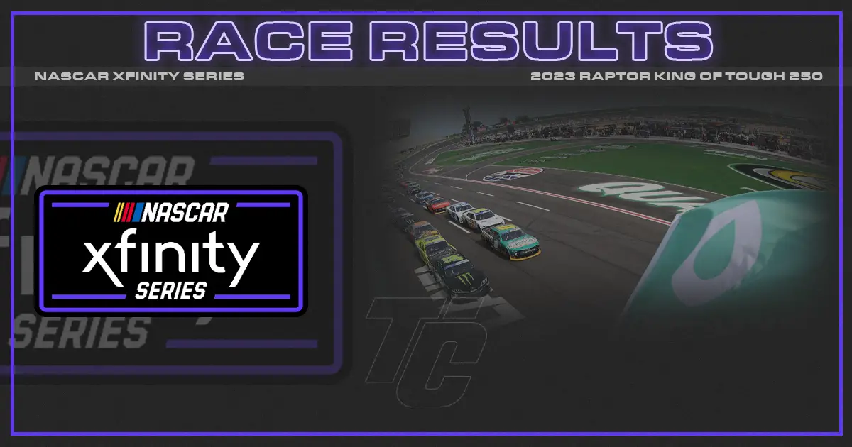 Raptor 250 race results NASCAR Xfinity Series Atlanta results 2023 NASCAR Xfinity race results