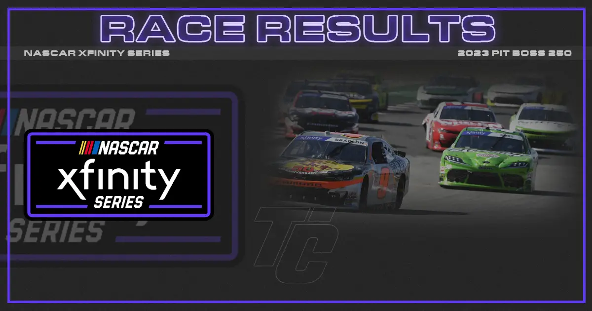 NASCAR Xfinity Pit Boss 250 race results COTA Circuit of the Americas