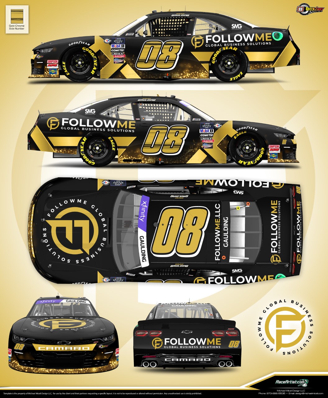 Gray Gaulding FollowMe sponsorship NASCAR Xfinity Series 2023 Atlanta Motor Speedway