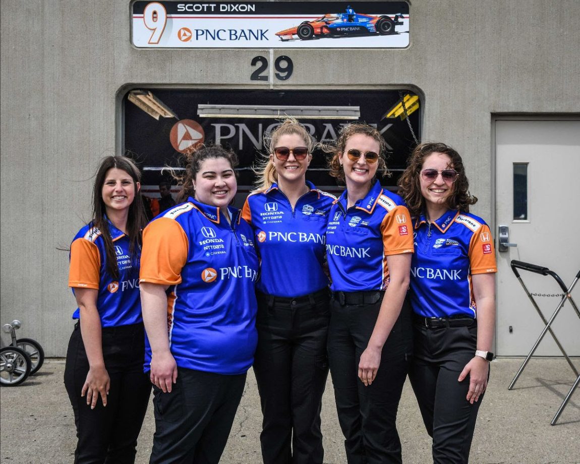 The inaugural 2022 Women in Motorsports Internship Class.