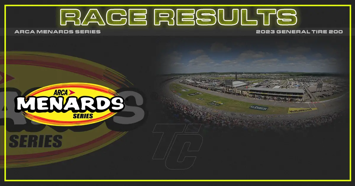 ARCA Talladega race results General Tire 200 results