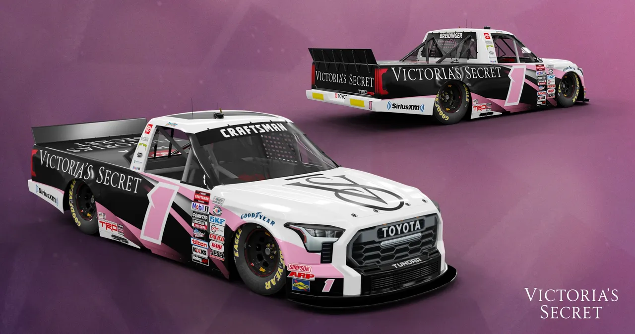 Toni Breidinger Victoria's Secret truck NASCAR TRICON Garage