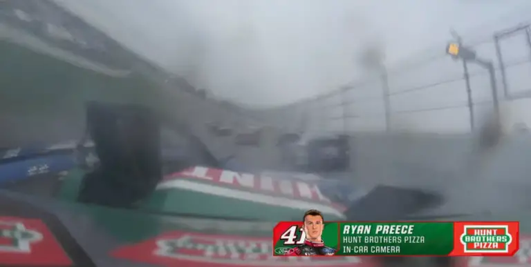 Kyle Larson talladega crash 2023 Ryan Preece